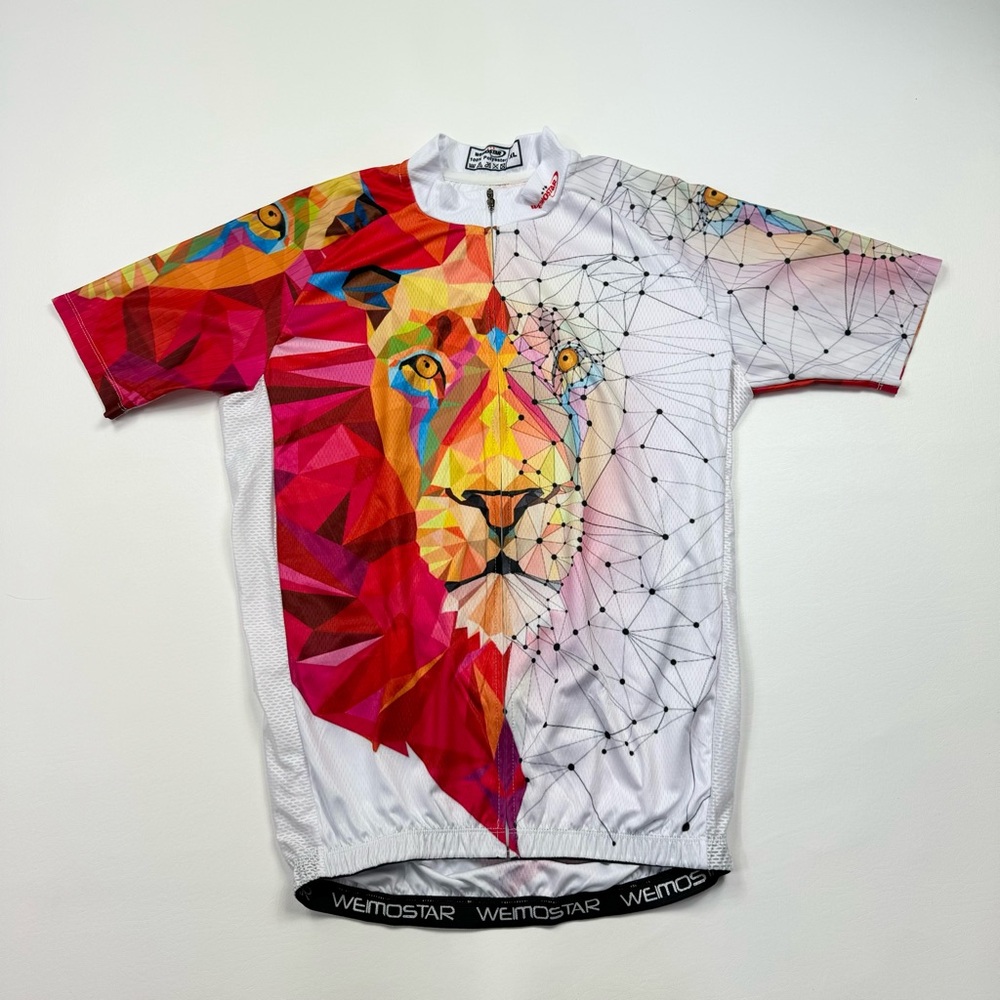 Men’s Weimostar Full Zip Short Sleeve Cycle Jersey Size XL